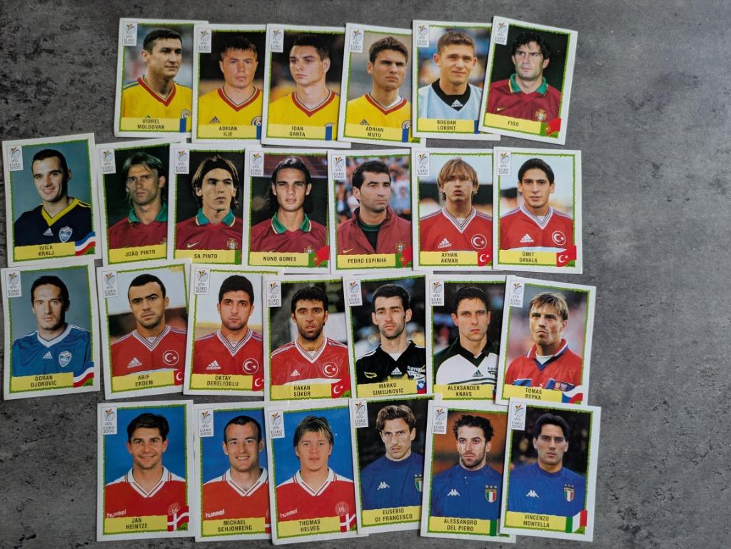 Panini voetbal stickers EURO 2000 TOTAL editie 26x, Verzenden, Zo goed als nieuw