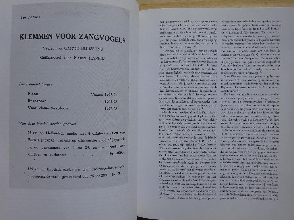 Henri-Floris Jespers over Gaston Burssens, 1997 Revolver, Gelezen, Ophalen of Verzenden, Schilder- en Tekenkunst, Jespers