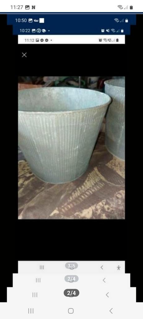 Lot de 3 boîtes à fleurs en zinc de la marque Pomax... livré, Jardin & Terrasse, Enlèvement ou Envoi, Neuf