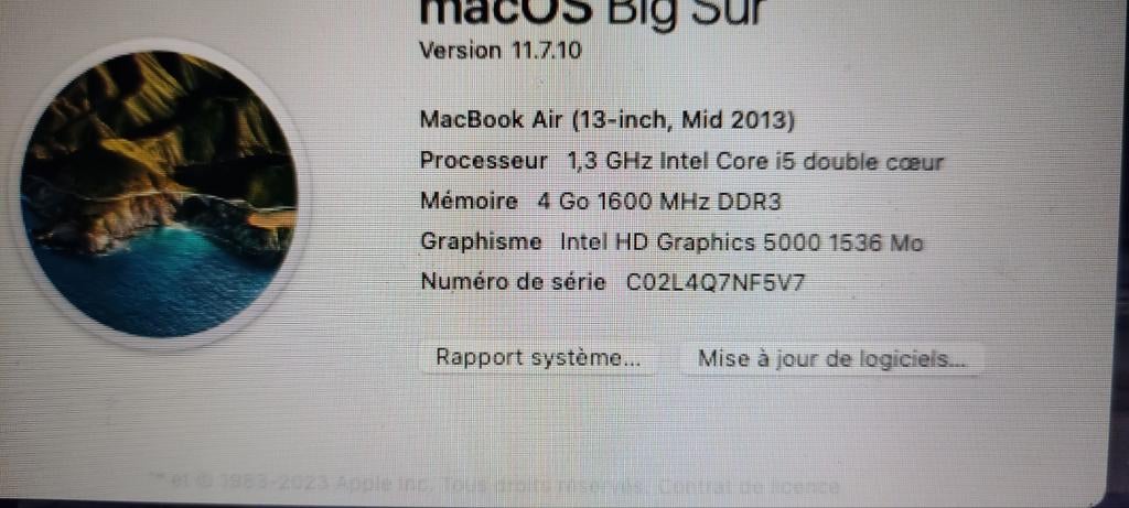MAC BOOK AIR, Enlèvement ou Envoi, Comme neuf