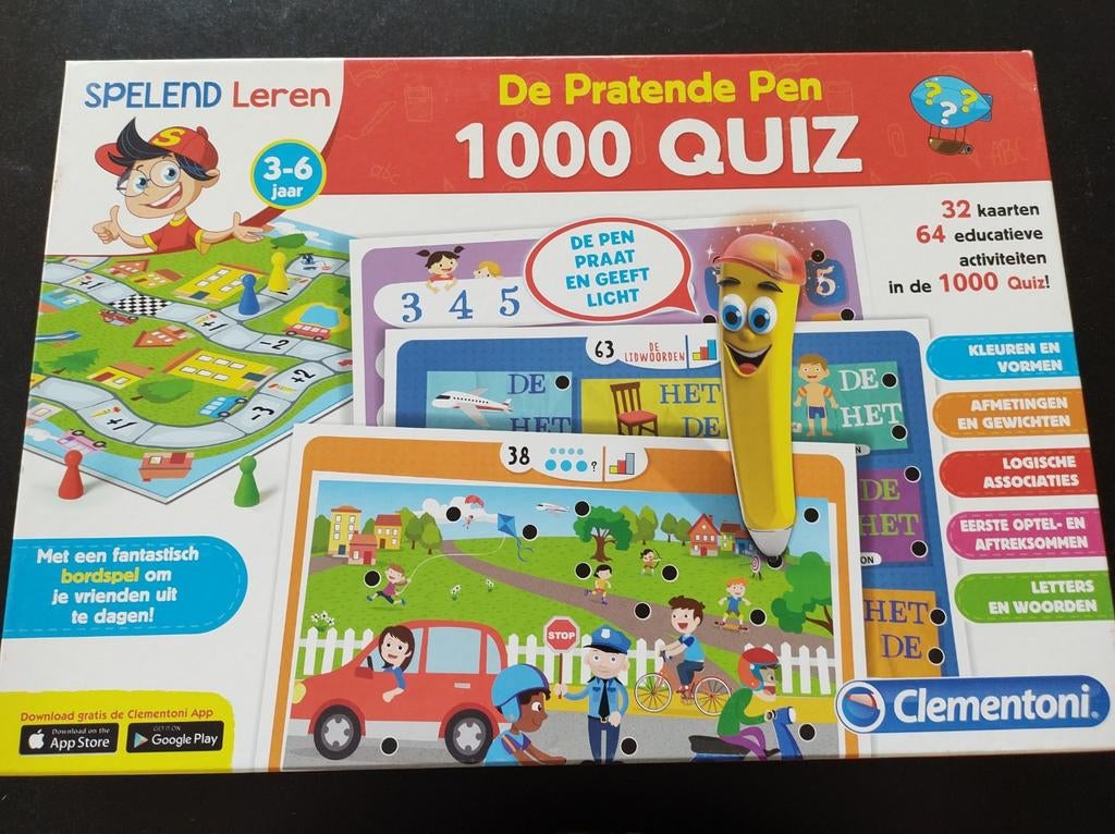 De pratende pen, clementoni, nieuwstaat, Kinderen en Baby's, Ophalen of Verzenden, Zo goed als nieuw, Puzzelen, Met licht