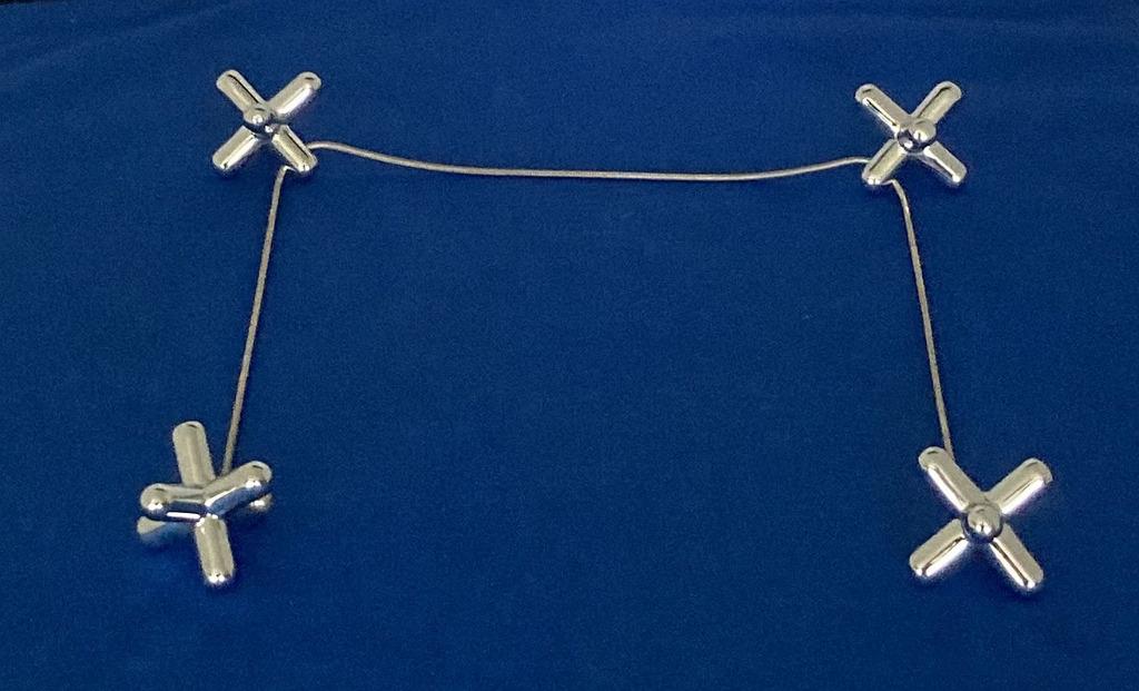Alessi tripod pannenonderzetters Gabriele Chiave, Ophalen of Verzenden, Zo goed als nieuw, Overige materialen, Overige typen
