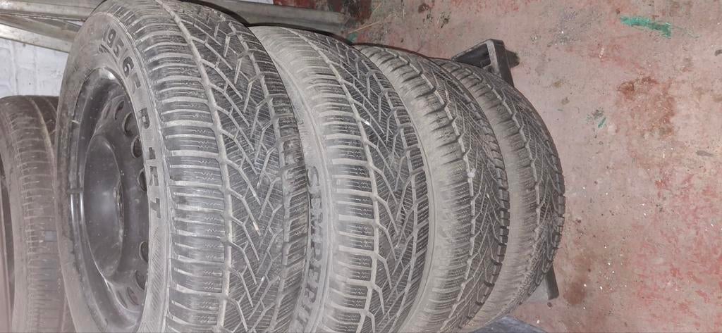 5 gaten,goede staat winterbanden  195/65R15 T, Ophalen, Gebruikt