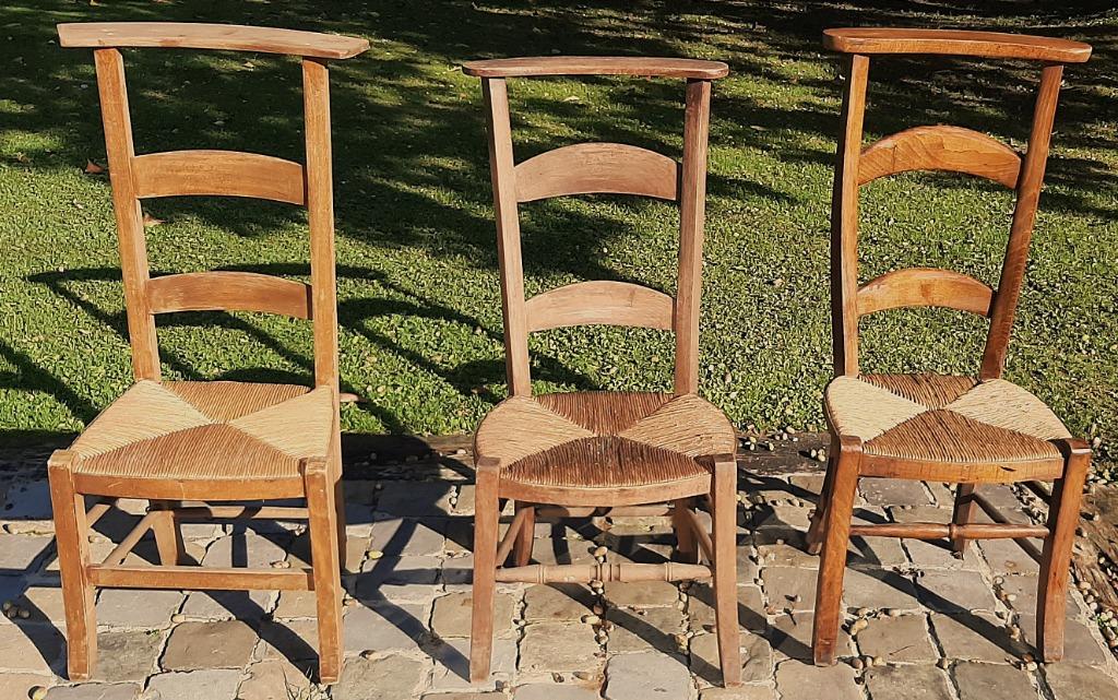 Antieke kerkstoelen (3 stuks), Antiek en Kunst, Ophalen