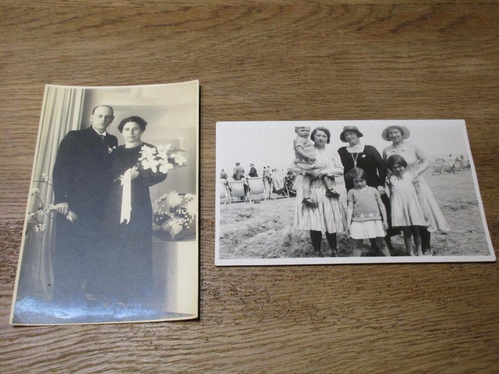 2 OUDE FOTOKAARTEN FAMILIE KOPPEL, Verzamelen, Foto's en Prenten, Ophalen of Verzenden, Gebruikt, Overige onderwerpen, Foto