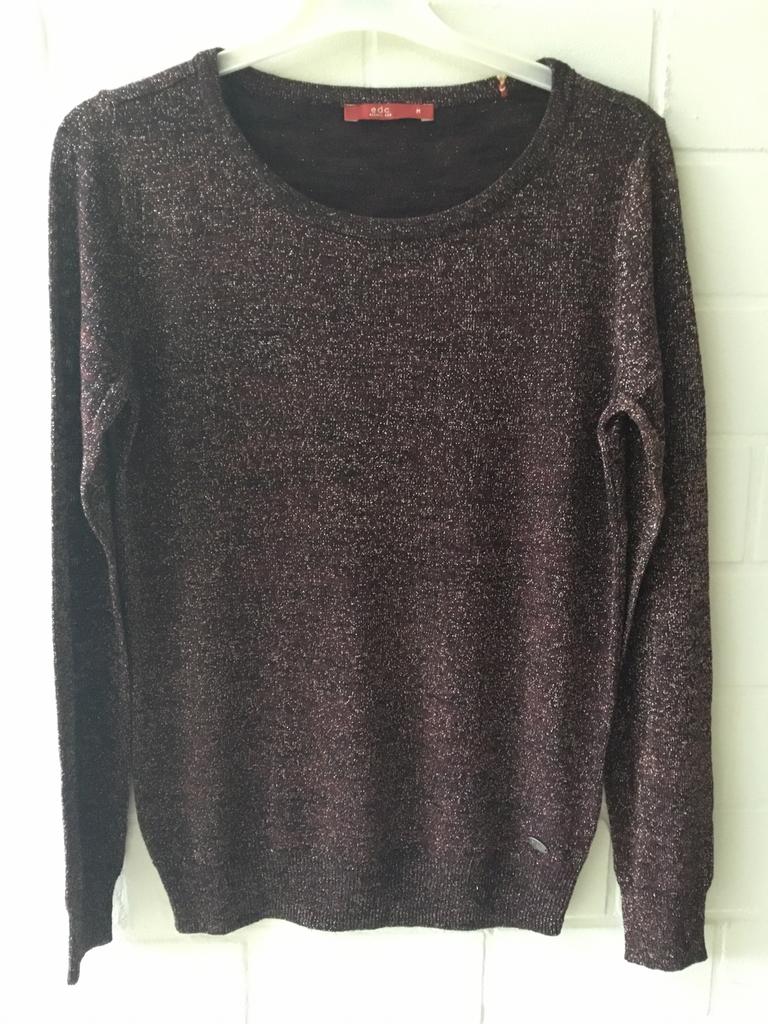 Trui EDC, Maat 38/40 (M), Bruin, Ophalen of Verzenden, Zo goed als nieuw