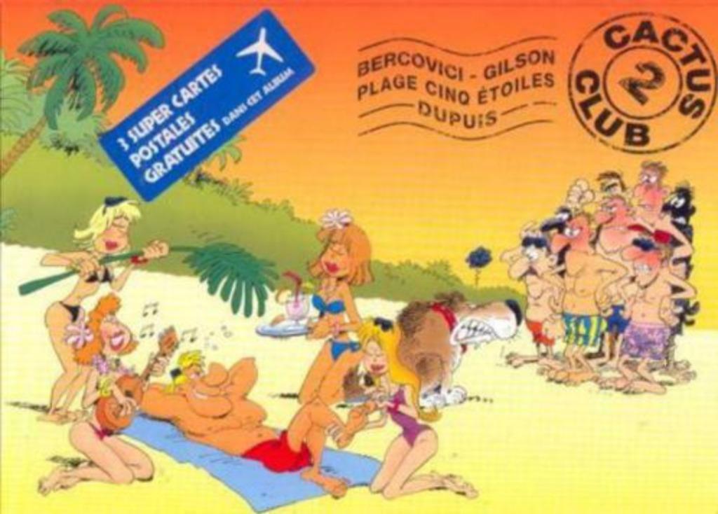 Cactus club 2 Plage 5 étoiles Bercovici Gilson, Une BD, Enlèvement ou Envoi, Utilisé