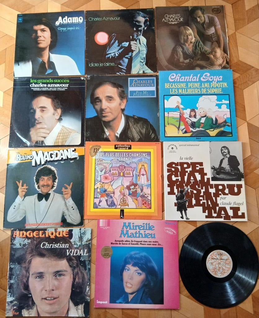 Collection Vinyls chanson française, 12 pouces