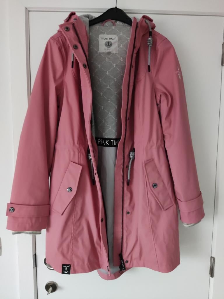 Winterjas mantel regenjas - lang model - prijs 35€-80€-85€, Ophalen, Zo goed als nieuw, Maat 36 (S), Groen