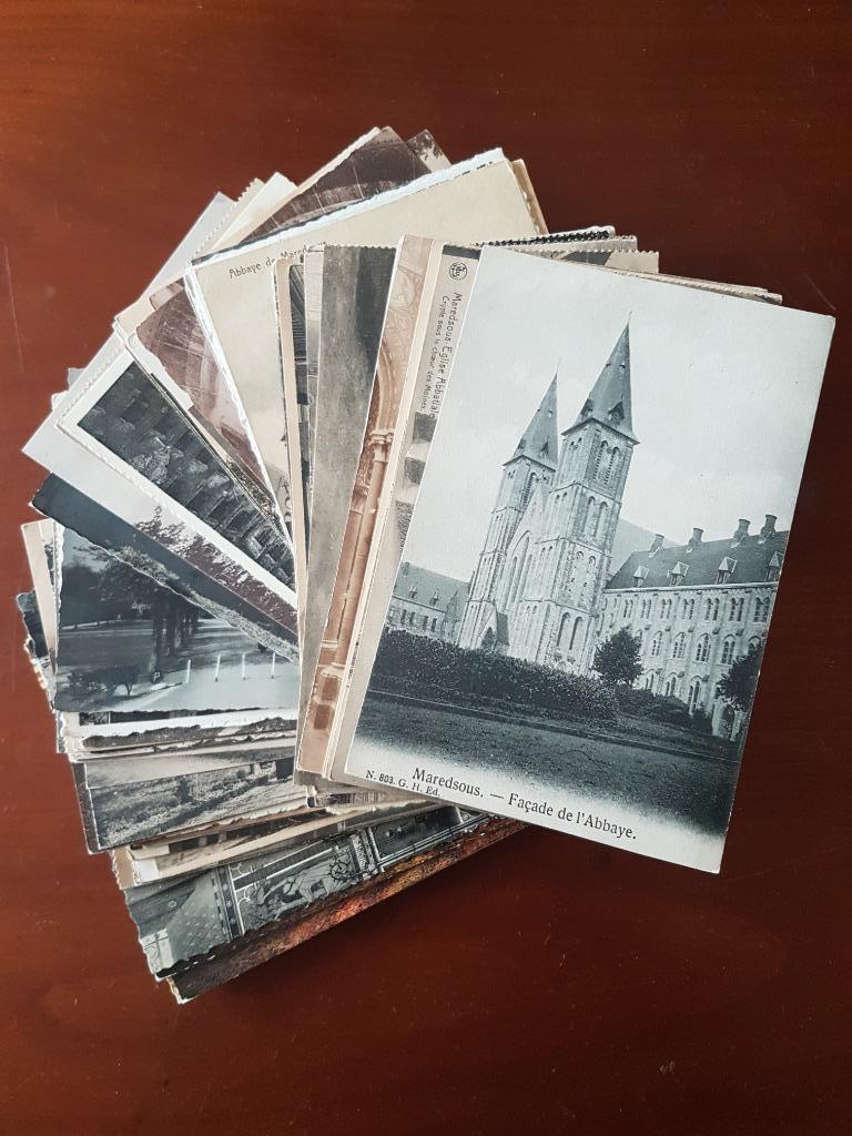 Maredsous Abbaye Lot van 92 postkaarten, Verzamelen, Postkaarten | België, Gelopen, Namen, 1920 tot 1940, Ophalen of Verzenden