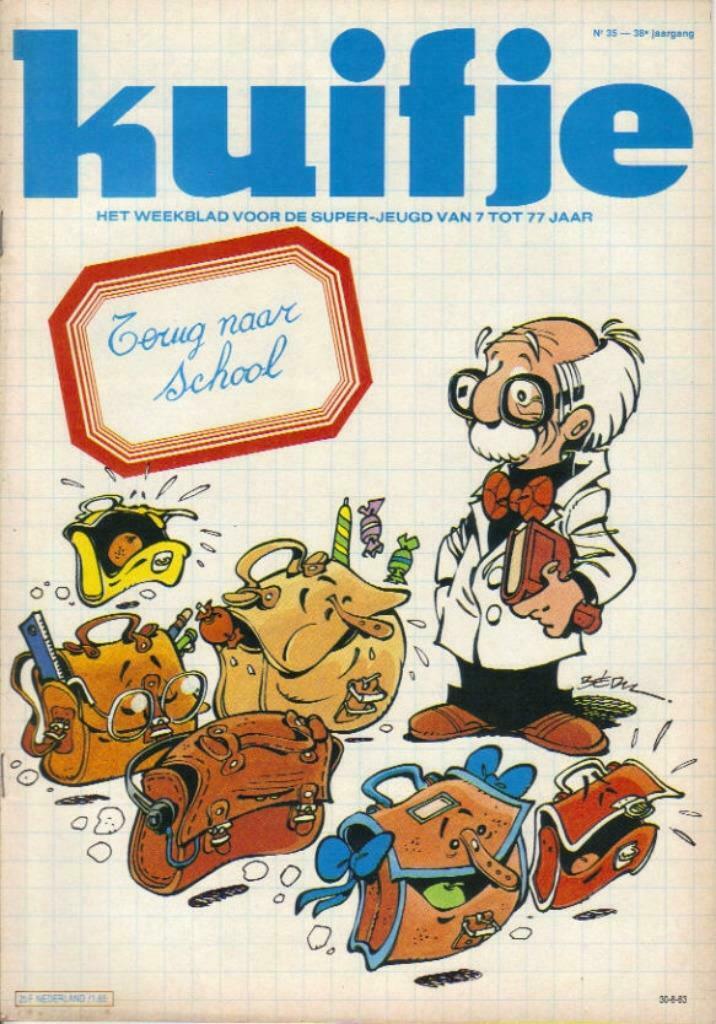 Weekblad Kuifje van 30-8-1983 , 38ste Jaargang, Nr. 35, Gelezen, Europa, Ophalen of Verzenden, Meerdere comics