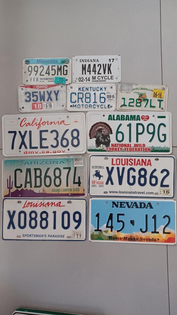 Usa nummerplaten-Amerikaanse nummerplaten, Verzamelen, Ophalen of Verzenden