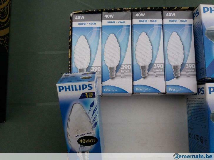 9 Lampes 40W torsadées, Maison & Meubles, Lampes | Lustres, Neuf, Enlèvement ou Envoi