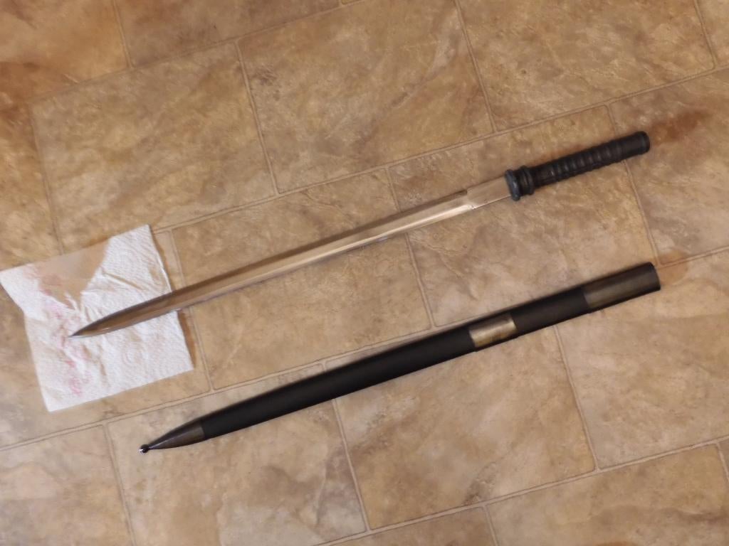 Sabre droit de "BLADE" en acier XC75, Enlèvement ou Envoi, Autres, Épée ou sabre