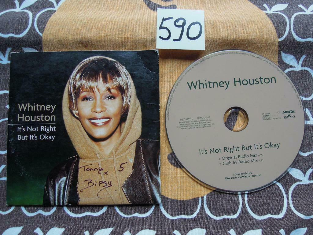 CD Whitney Houston ‎– It's Not Right But It's Okay 1998, Ophalen of Verzenden, Gebruikt