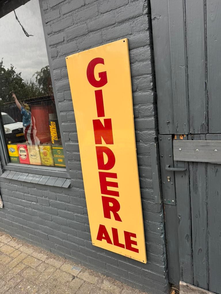Panneau d'affichage ancien GINDER ALE, Enlèvement, Utilisé, Panneau publicitaire
