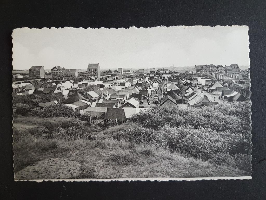 Postkaart Bredene Breedene Camping, Ophalen of Verzenden, 1940 tot 1960, Ongelopen, West-Vlaanderen