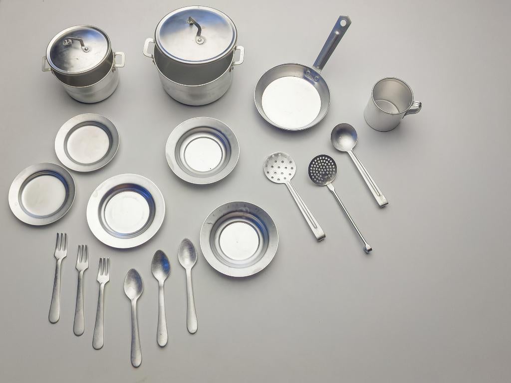 Speelgoed servies Alu, Kinderen en Baby's, Ophalen of Verzenden, Gebruikt, Speelkeuken-accessoire