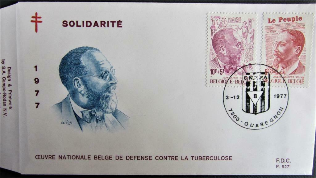 FDC- BELGIË- SOLIDARITEIT., Enlèvement ou Envoi, Affranchi, Autres thèmes