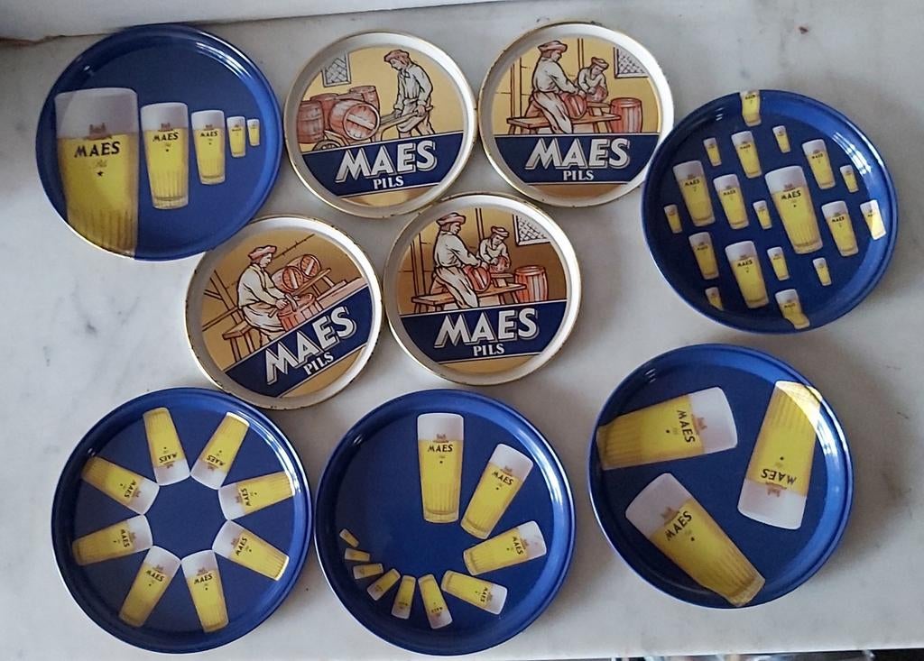 Maes pils onderleggers
 9 st, Ophalen of Verzenden