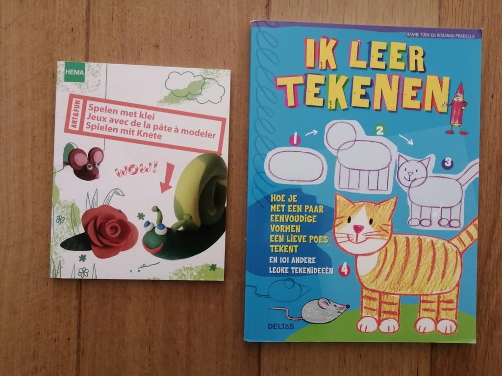 Kleiboek en tekenboek, Boeken, Ophalen of Verzenden, Zo goed als nieuw