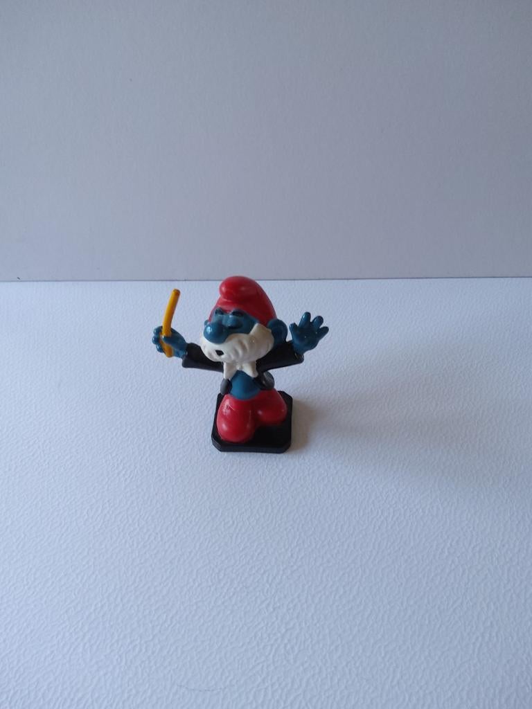 Grand Schtroumpf Chef d'orchestre, Collections, Schtroumpfs, Enlèvement ou Envoi, Utilisé, Grand Schtroumpf, Poupée, Figurine ou Peluche