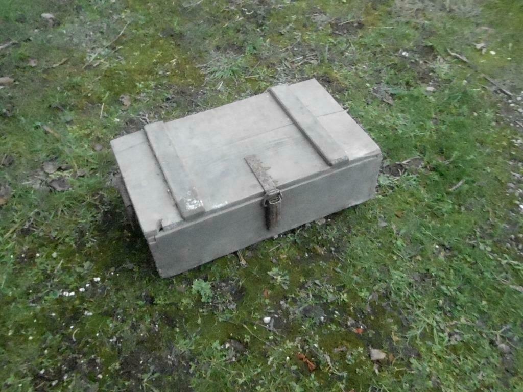 ALLEMAGNE - WWI - CAISSE A MUNITIONS, Verzamelen, Militaria | Algemeen, Landmacht, Kist of Geocache, Ophalen of Verzenden