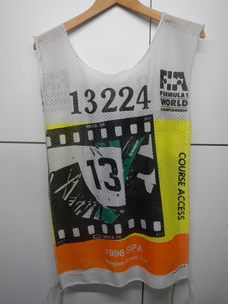 Chasuble et T shirt presse Francorchamps F1 1996, Enlèvement, Utilisé, Voitures