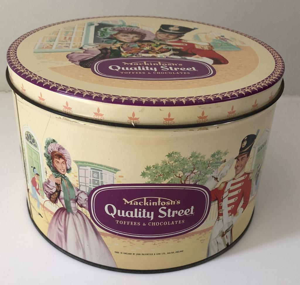 Quality Street - grande boîte ronde vintage, Enlèvement ou Envoi, Utilisé, Autre, Autres marques