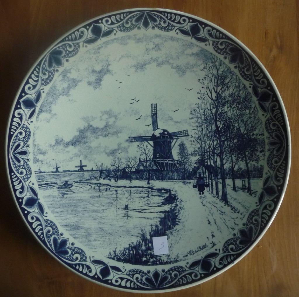 Delfts blauw “naar F.J. du Chattel”, Antiek en Kunst, Ophalen of Verzenden