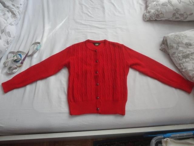 vintage vestje, Ophalen of Verzenden, Zo goed als nieuw, Maat 36 (S), Rood