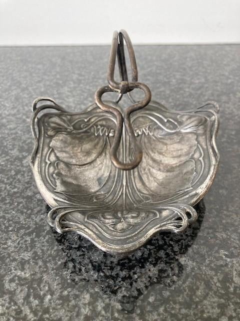 Jugendstil schaaltje voor vistekaartjes, Antiek en Kunst, Ophalen of Verzenden