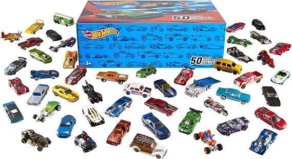 Hot Wheels Speelset van 50 autos | GRATIS LEVERING, -, Verzenden, -, Nieuw