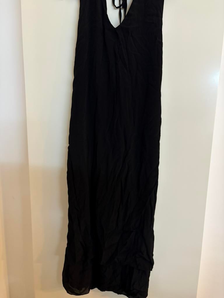 Zwart lang kleed ( M), Kleding | Dames, Jurken, Maat 38/40 (M), Zwart, Ophalen of Verzenden, Gedragen