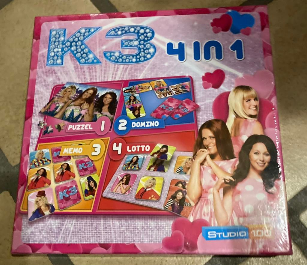 K3 spellendoos 4 in 1, Ophalen of Verzenden, Nieuw
