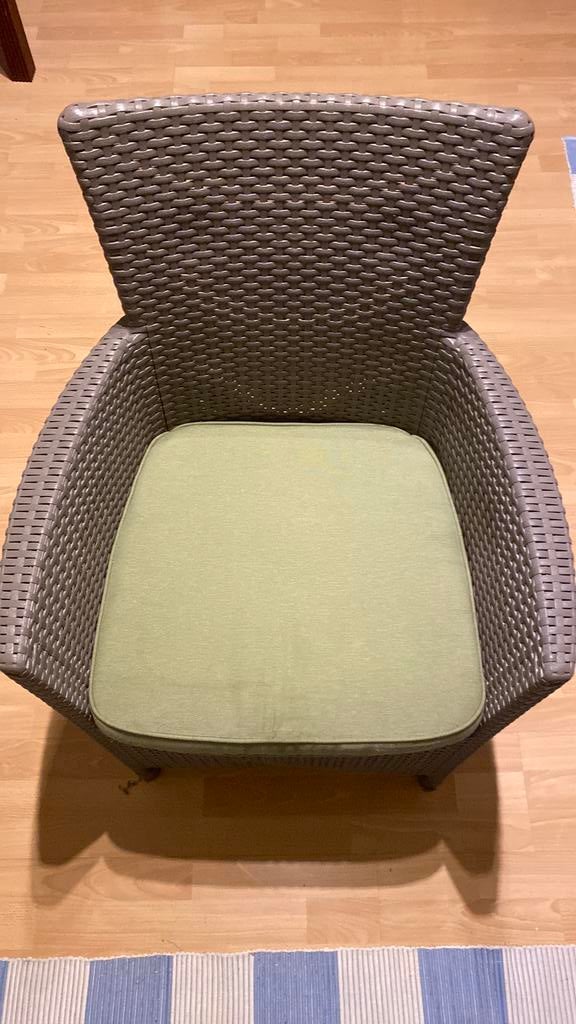 4 chaises fauteuils de jardin ALLIBERT, Enlèvement, Utilisé