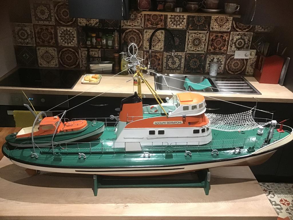 Adolph Bermphol ( Graupner) Bateau Rc, Enlèvement, Utilisé, Plus grand que 1:32, Autres marques