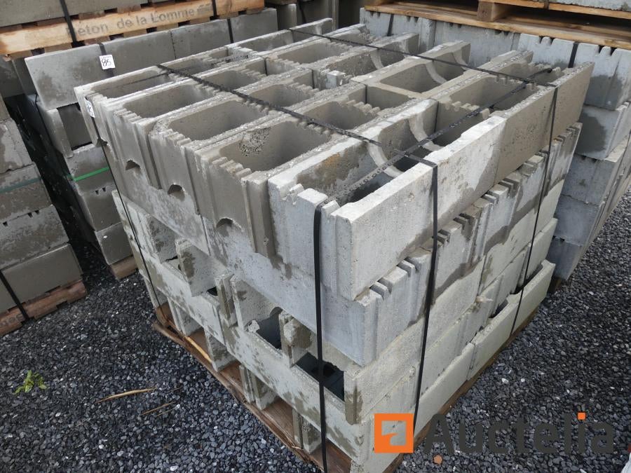 220 blocs Stepoc de 24 cm de largeur., Enlèvement, Neuf, Béton