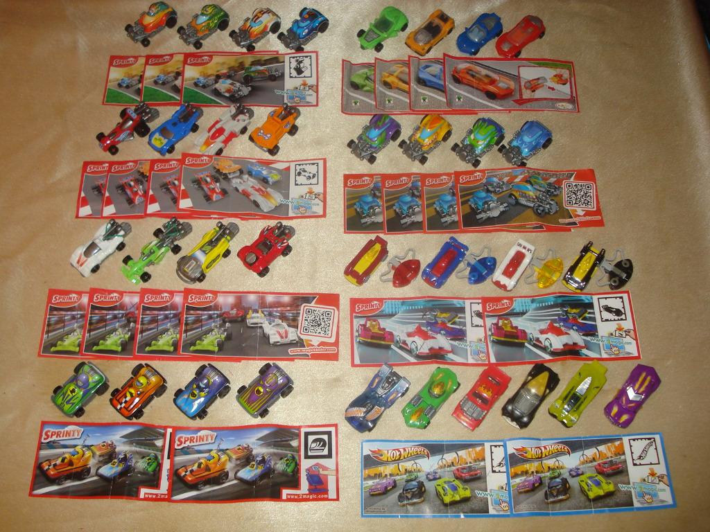 KINDER Lot de Séries Complètes Voitures Diverses 2011 - 2016, Enlèvement ou Envoi, Comme neuf, Autres types