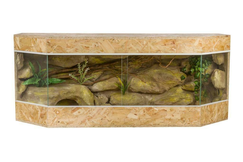 Terrarium OSB panoramique 150x60x60 cm serpent XXL NEUF, Envoi, Neuf