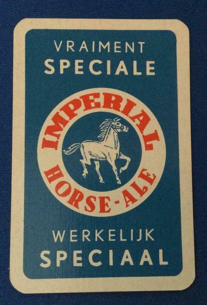 Speelkaart brouwerij bier Imperial Horse Ale speciaal, Enlèvement ou Envoi, Comme neuf