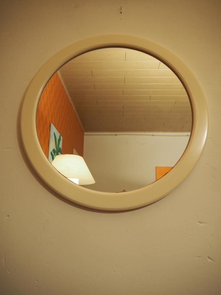 Ronde spiegel uit de Space Age, 1970s, Moins de 100 cm, Rond, Comme neuf, Enlèvement