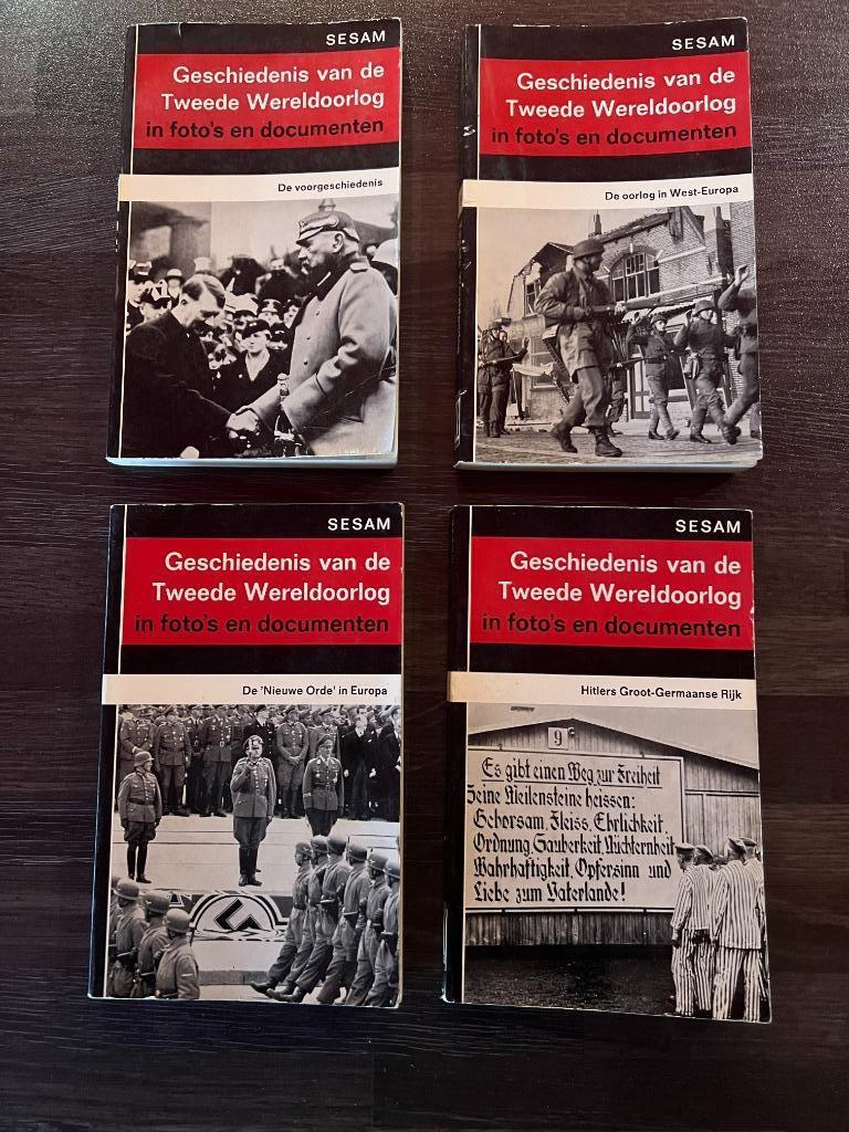 4x boek  Sesam Geschiedenis van WO2 in foto's en documenten, Ophalen of Verzenden, Overige soorten, Boek of Tijdschrift