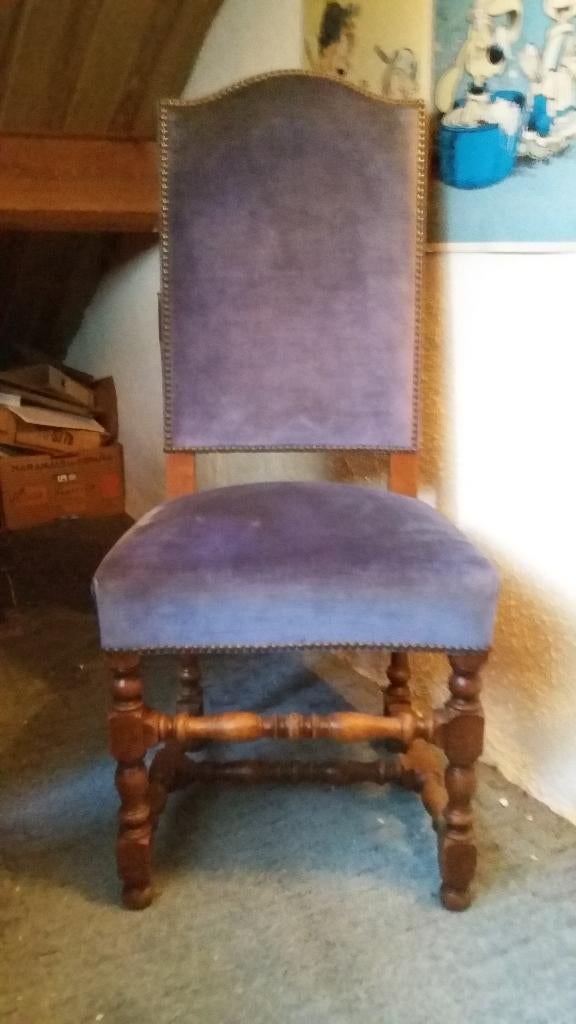 CHAISES   LOUIS  XIII, Enlèvement