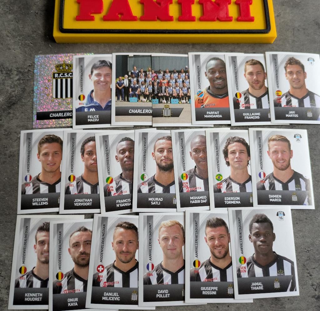 Panini FOOTBALL 2014 20 AUTOCOLLANTS SP. FOOT DE CHARLEROI, Enlèvement ou Envoi, Neuf