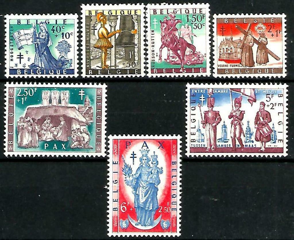 België 1958 Belgische legenden Folklore II OBP 1082/88**, Orginele gom, Ophalen of Verzenden, Zonder stempel, Postfris