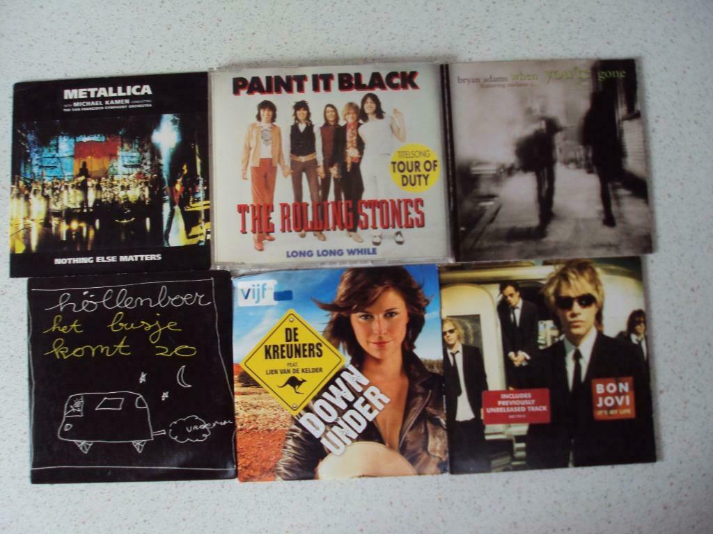 Lot 37 met 6 Single CD's van Metallica, The Rolling Stones,, Ophalen of Verzenden