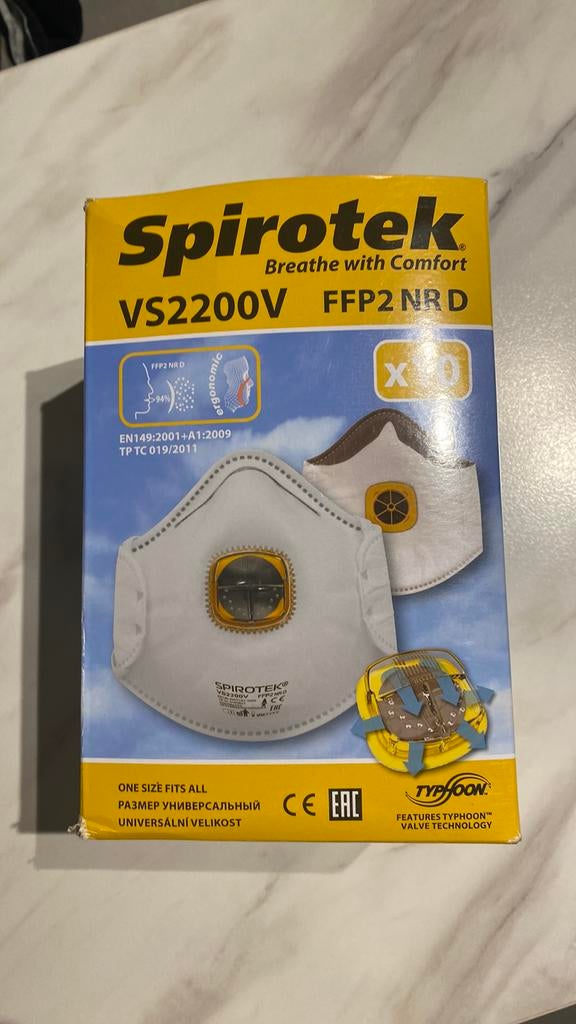 Stofmasker Spirotek 9 stuks nieuw, Ophalen, Nieuw