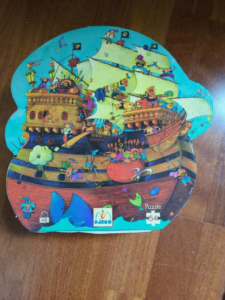 Puzzel piraten djeco, Ophalen