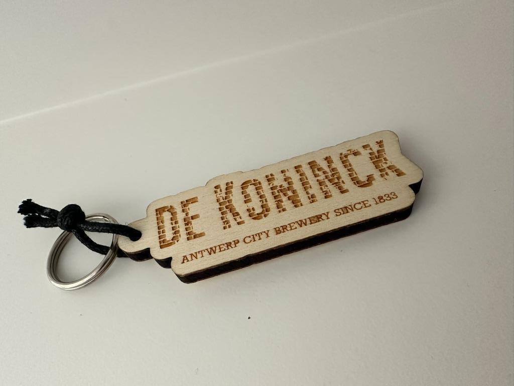 Brouwerij De Koninck Houten Sleutelhanger, Ophalen of Verzenden, Nieuw, Overige typen, De Koninck